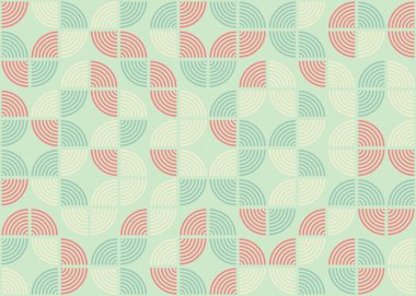 Soyut Geometrik Desen üretken hesaplama sanatı çizimi