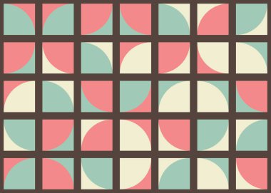 Soyut Geometrik Desen üretken hesaplama sanatı çizimi