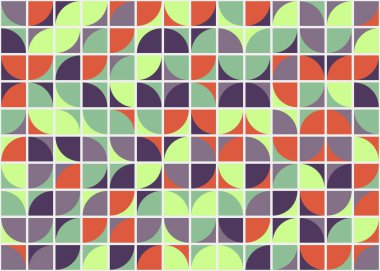 Soyut Geometrik Desen üretken hesaplama sanatı çizimi