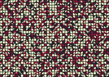 Soyut Geometrik Desen üretken hesaplama sanatı çizimi