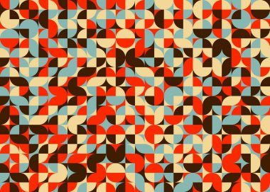 Soyut Geometrik Desen üretken hesaplama sanatı çizimi