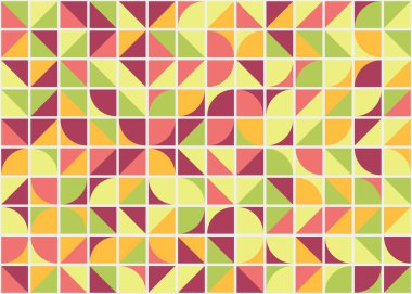 Soyut Geometrik Desen üretken hesaplama sanatı çizimi