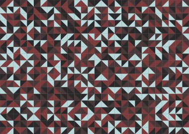 Soyut Geometrik Desen üretken hesaplama sanatı çizimi