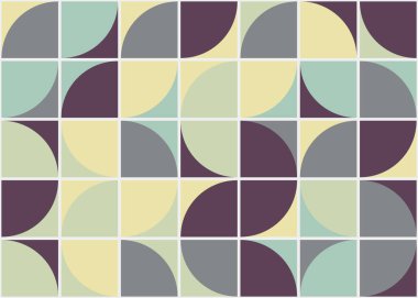 Soyut Geometrik Desen üretken hesaplama sanatı çizimi