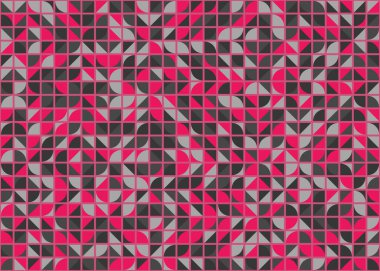 Soyut Geometrik Desen üretken hesaplama sanatı çizimi