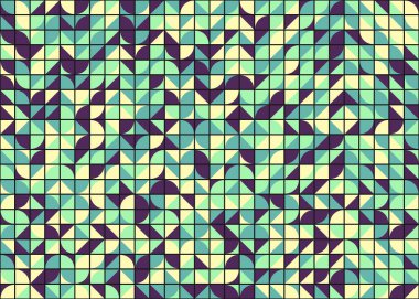 Soyut Geometrik Desen üretken hesaplama sanatı çizimi