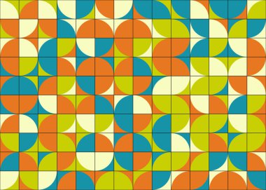 Soyut Geometrik Desen üretken hesaplama sanatı çizimi