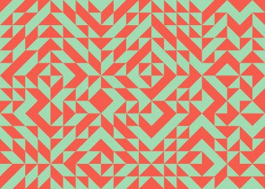 Soyut Geometrik Desen üretken hesaplama sanatı çizimi