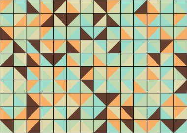 Soyut Geometrik Desen üretken hesaplama sanatı çizimi