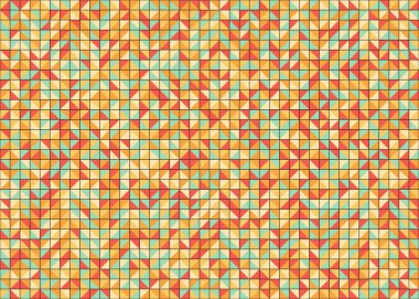 Soyut Geometrik Desen üretken hesaplama sanatı çizimi