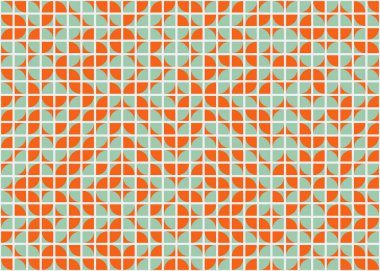 Soyut Geometrik Desen üretken hesaplama sanatı çizimi