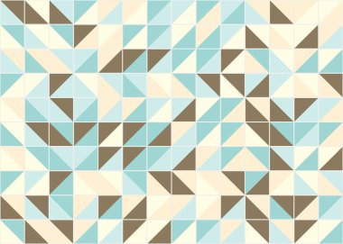 Soyut Geometrik Desen üretken hesaplama sanatı çizimi