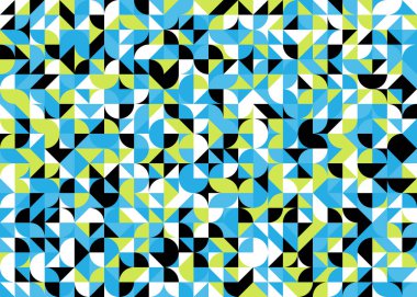 Soyut Geometrik Desen üretken hesaplama sanatı çizimi