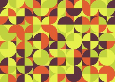 Soyut Geometrik Desen üretken hesaplama sanatı çizimi