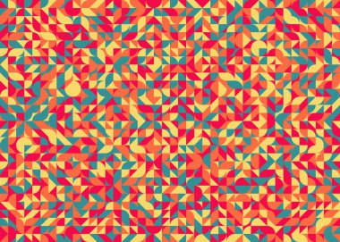 Soyut Geometrik Desen üretken hesaplama sanatı çizimi