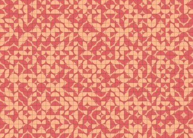 Soyut Geometrik Desen üretken hesaplama sanatı çizimi