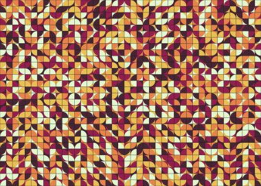 Soyut Geometrik Desen üretken hesaplama sanatı çizimi