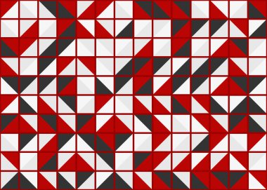 Soyut Geometrik Desen üretken hesaplama sanatı çizimi