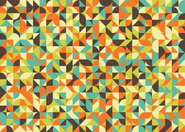 Soyut Geometrik Desen üretken hesaplama sanatı çizimi