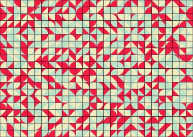 Soyut Geometrik Desen üretken hesaplama sanatı çizimi