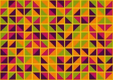 Soyut Geometrik Desen üretken hesaplama sanatı çizimi