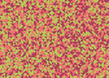 Soyut Geometrik Desen üretken hesaplama sanatı çizimi