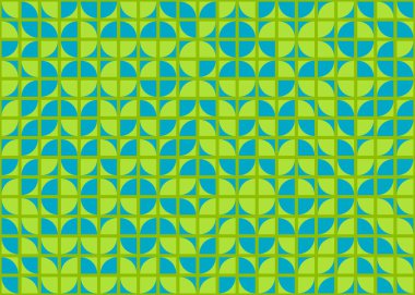 Soyut Geometrik Desen üretken hesaplama sanatı çizimi