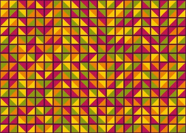 Soyut Geometrik Desen üretken hesaplama sanatı çizimi