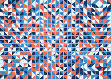 Soyut Geometrik Desen üretken hesaplama sanatı çizimi