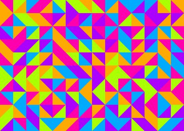 Soyut Geometrik Desen üretken hesaplama sanatı çizimi