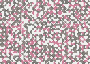 Soyut Geometrik Desen üretken hesaplama sanatı çizimi