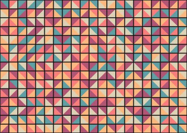 Soyut Geometrik Desen üretken hesaplama sanatı çizimi