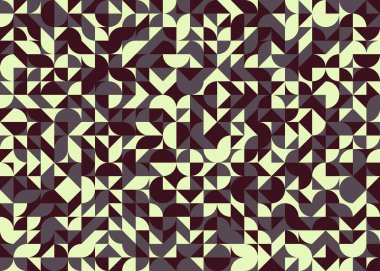 Soyut Geometrik Desen üretken hesaplama sanatı çizimi