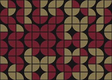 Soyut Geometrik Desen üretken hesaplama sanatı çizimi