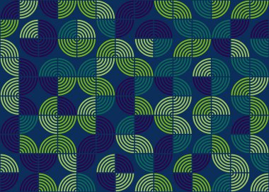 Soyut Geometrik Desen üretken hesaplama sanatı çizimi