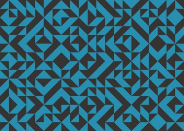 Soyut Geometrik Desen üretken hesaplama sanatı çizimi