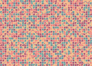 Soyut Geometrik Desen üretken hesaplama sanatı çizimi