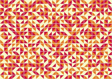 Soyut Geometrik Desen üretken hesaplama sanatı çizimi