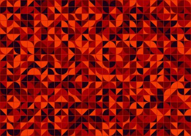 Soyut Geometrik Desen üretken hesaplama sanatı çizimi