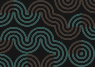 Soyut Geometrik Desen üretken hesaplama sanatı çizimi