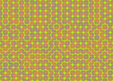 Soyut Geometrik Desen üretken hesaplama sanatı çizimi