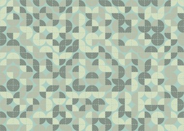 Soyut Geometrik Desen üretken hesaplama sanatı çizimi