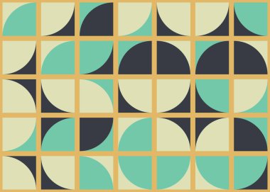 Soyut Geometrik Desen üretken hesaplama sanatı çizimi