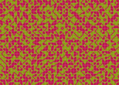 Soyut Geometrik Desen üretken hesaplama sanatı çizimi