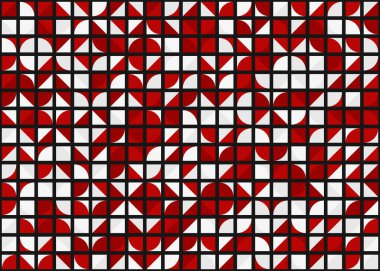 Soyut Geometrik Desen üretken hesaplama sanatı çizimi