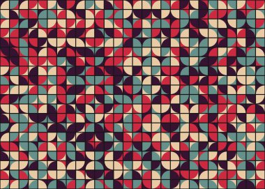 Soyut Geometrik Desen üretken hesaplama sanatı çizimi