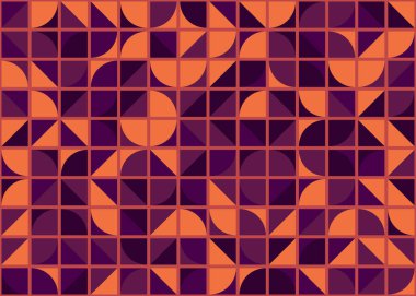 Soyut Geometrik Desen üretken hesaplama sanatı çizimi