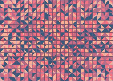 Soyut Geometrik Desen üretken hesaplama sanatı çizimi