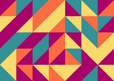 Soyut Geometrik Desen üretken hesaplama sanatı çizimi