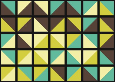 Soyut Geometrik Desen üretken hesaplama sanatı çizimi